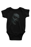 Salvador Dali Baskılı Siyah Bebek Body - Zıbın