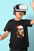 Salvador Dali Baskılı Siyah Unisex Çocuk Tişört