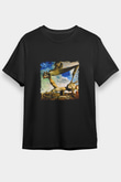 Salvador Dali Baskılı Unisex Siyah Tişört