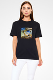 Salvador Dali Baskılı Unisex Siyah Tişört