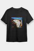Salvador Dali Baskılı Unisex Siyah Tişört