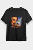 Salvador Dali Baskılı Unisex Siyah Tişört