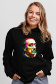 Salvador Dali Siyah Unisex Hoodie