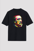 Salvador Dali Siyah Unisex Oversize Tişört T-Shirt