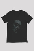 Salvador Dali Siyah Unisex V Yaka Tişört T-Shirt