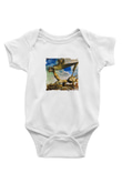 Salvador Dali Unisex Baskılı Beyaz Bebek Body - Zıbın