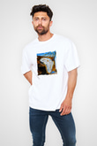 Salvador Dali Unisex Baskılı Beyaz Tişört