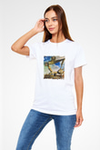 Salvador Dali Unisex Baskılı Beyaz Tişört