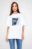 Salvador Dali Unisex Baskılı Beyaz Tişört