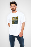 Salvador Dali Unisex Baskılı Beyaz Tişört