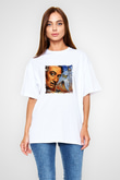 Salvador Dali Unisex Baskılı Beyaz Tişört