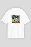 Salvador Dali Unisex Baskılı Beyaz Tişört