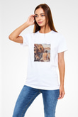 Salvador Dali Unisex Baskılı Beyaz Tişört