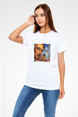 Salvador Dali Unisex Baskılı Beyaz Tişört