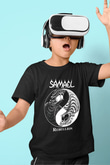 Samael Baskılı Unisex Siyah Çocuk Tişört - Tshirt
