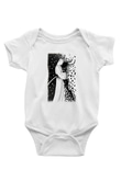 Samurai Jack Baskılı Beyaz Unisex Bebek Body - Zıbın