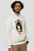 Samurai Jack Beyaz Unisex Hoodie