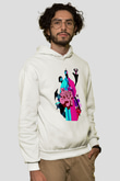 Samurai Jack Beyaz Unisex Hoodie