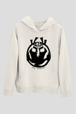 Samurai Jack Beyaz Unisex Kapşonlu Sweatshirt