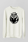 Samurai Jack Beyaz Unisex Sweatshirt