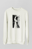 Samurai Jack Beyaz Unisex Sweatshirt