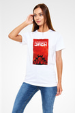 Samurai Jack Beyaz Unisex Tişört T-Shirt