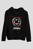 Samurai Jack Siyah Unisex Hoodie