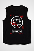 Samurai Jack Siyah Unisex Kolsuz Tişört