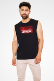 Samurai Jack Siyah Unisex Kolsuz Tişört