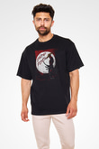Samuray Deadpool Baskılı Unisex Beyaz Tshirt