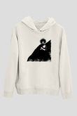 Sandman Baskılı Beyaz Unisex Hoodie