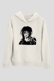 Sandman Baskılı Beyaz Unisex Hoodie