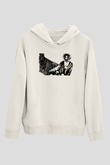 Sandman Baskılı Beyaz Unisex Hoodie