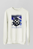 Satranç Beyaz Unisex Sweatshirt