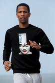 Satranç Siyah Unisex Sweatshirt