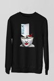 Satranç Siyah Unisex Sweatshirt