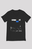 Saturday Night Live Siyah Unisex V Yaka Tişört