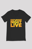 Saturday Night Live Siyah Unisex  V Yaka Tişört