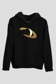 Satürn Siyah Unisex Hoodie
