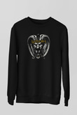 Satyricon Baskılı Unisex Siyah Sweatshirt