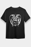 Satyricon Baskılı Unisex Siyah Tişört - Tshirt