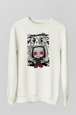 SAW - Billy Baskılı Unisex Beyaz Sweatshirt