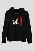 Saw Siyah Unisex Kapşonlu Sweatshirt