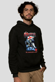 Saxon Siyah Unisex Kapşonlu Sweatshirt