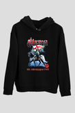 Saxon Siyah Unisex Kapşonlu Sweatshirt
