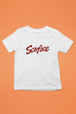 Scarface Baskılı Beyaz Unisex Çocuk Tişört