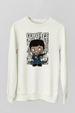 Scarface Baskılı Unisex Beyaz Sweatshirt