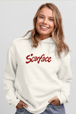 Scarface Beyaz Unisex Hoodie