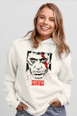 Scarface Beyaz Unisex Hoodie