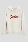 Scarface Beyaz Unisex Hoodie